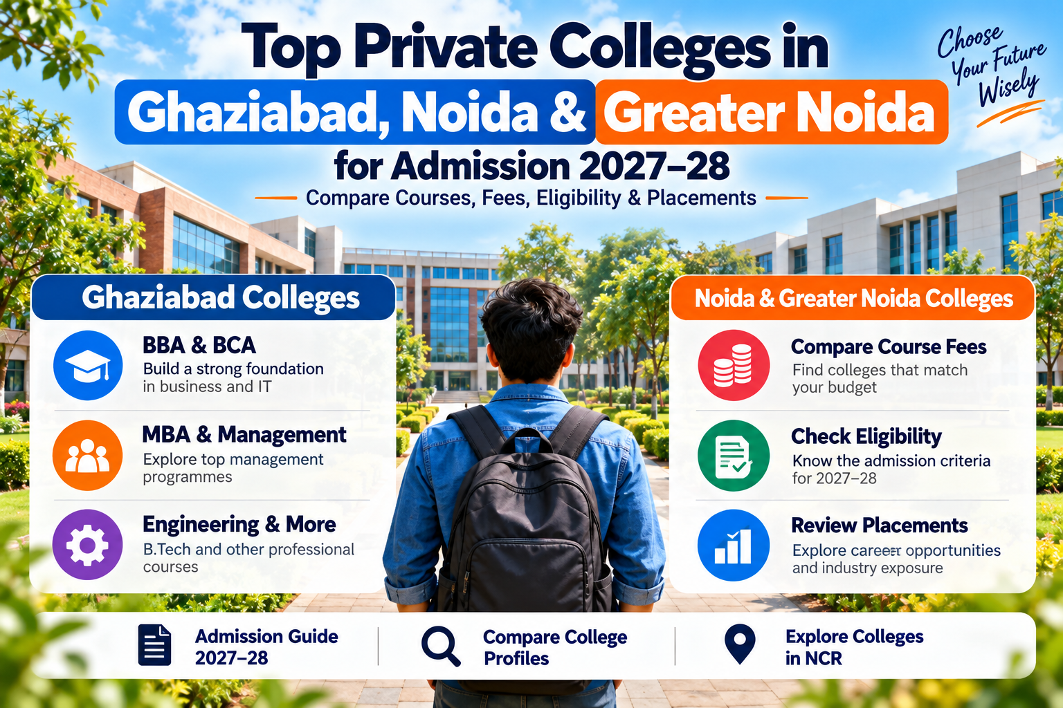 Top Private Colleges in Ghaziabad, Noida & Greater Noida for Admission 2027–28
